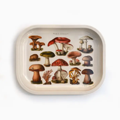 Rolling Tray - Vintage Fungi Print